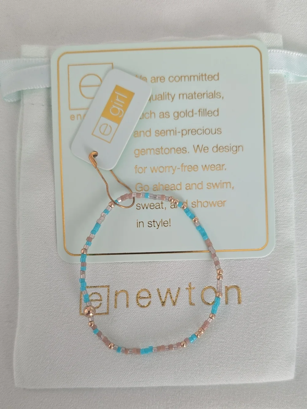 Enewton Egirl Hope unwritten where's the beach Bracelet Nwt